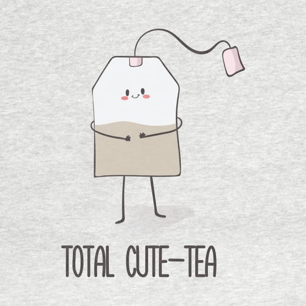 Total Cute-tea, Funny Cute Tea Bag by Dreamy Panda Designs